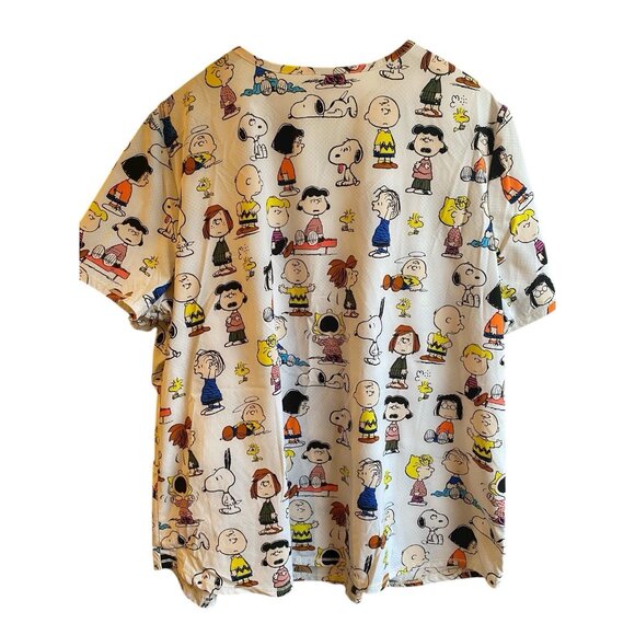 GRINCH PEANUTS LOONEY TUNES LOT OF NOVELTY PRINT SCRUB TOP SZ 2X - Picture 6 of 9